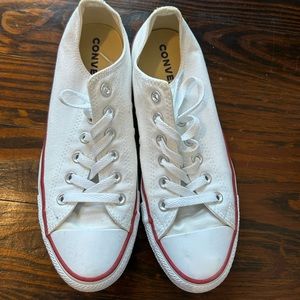 - White low converses